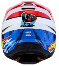 Мотокрос каска ALPINESTARS SM3 FALCON RED/WHT/BLU