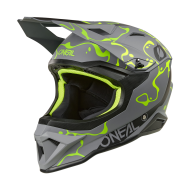 Helmet O'NEAL 1SERIES SPLASH GRAY/NEON YELLOW