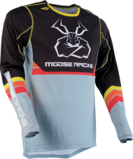 Motocross shirt MOOSE RACING AGROID GRAY/YELLOW