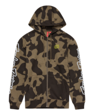 Hanorac cu fermoar și logo TROY LEE DESIGNS - Olive Camo