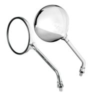 Motorcycle Mirrors - Opal Chrome