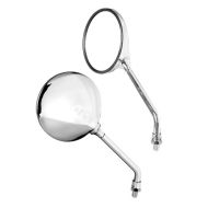 Motorcycle Mirrors - Opal Chrome