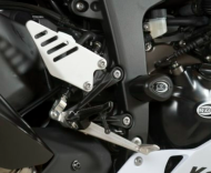Dopuri de protecție R&G RACING Aero Crash Protectors Albe Kawasaki ZX6R 636 13-25