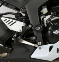 Dopuri de protecție R&G RACING Aero Crash Protectors Albe Kawasaki ZX6R 636 13-25