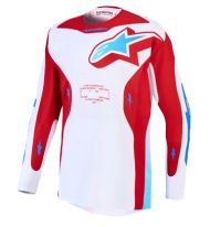 Φανέλα μοτοκρός ALPINESTARS RACER HUNT ΛΕΥΚΟ/ΚΟΚΚΙΝΟ/ΜΠΛΕ