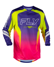 FLY RACING F-16 Raze motocross shirt - Purple/Red/Yellow