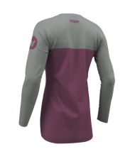 Women's motocross jersey THOR RIDEMODE MENACE PURPLE/GRAY