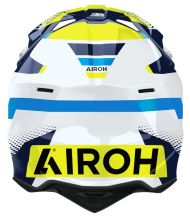 Cască motocross AIROH WRAAAP VISION Galben/Albastru Lucios