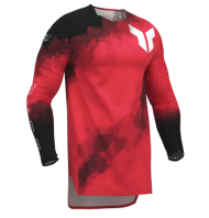 Motocross jersey THOR SPORTMODE CARBON BK/RD
