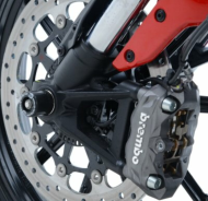 Dopuri de protecție pentru axuri R&G RACING, protecții furcă negre pentru Ducati Scrambler