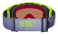 Motocross goggles ALPINESTARS SUPERTECH CORP PURPLE/YL MIRROR-SIL