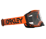 Ochelari de protecție motocross OAKLEY Airbrake MX portocalii B1B transparenti