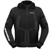 Geacă moto textilă SPIDI HOODIE WARRIOR H2OUT NEGRU