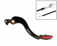 RFX Pro ST Rear Brake Lever (Hard Anodised Black/Red) - Honda CRF250/450