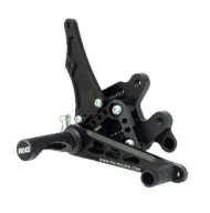 Steps R&G RACING black adjustable rearsets Kawasaki ZX-10R 16-25