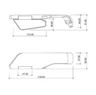 Motorcycle mirrors BARRACUDA SKIN AIR NAKED