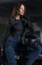 Дамски мото дънки PANDO MOTO KUSARI COR 02 - Skinny-Fit Cordura® - LONG