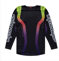 Motocross Jersey TROY LEE DESIGNS SE PRO Stripes Jersey - Black/Multi
