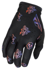 Motocross gloves FLY RACING Lite Outline Special Edition - Black/Red/Purple