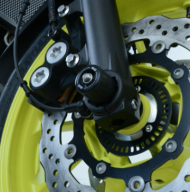 Dopuri de protecție ax furcă R&G RACING, negre, pentru Yamaha MT-07 17-20