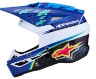 Cască motocross pentru copii ALPINESTARS SM3 FALCON BL/BK/PK