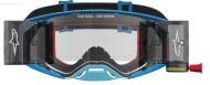 Motocross goggles ALPINESTARS SUPERTECH FIRMA ROLL OFF BLU/SIL/CLR