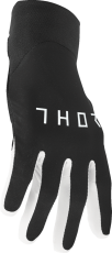 Mănuși Motocross THOR AGILE SOLID NEGRU/ALB