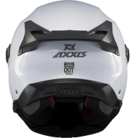 Cască modulară AXXIS GHOSTFIGHTER SV A0 ALB LUCIOS