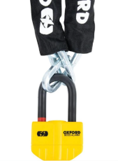 Lacăt cu lanț OXFORD Boss Alarm 14mmx12mm cu lanț de 1,2m