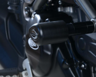 Protecții de protecție R&G RACING Aero Crash Negre Ducati 1260 Multistrada