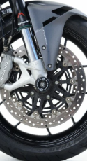 Crash plugs for axle R&G RACING black fork protection MV Agusta Stradale 800