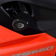 Protecții Aero R&G RACING (Kit fără găurire) - Negru Aprilia RS660