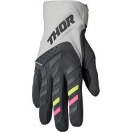 THOR WOMEN'S SPECTRUM LIGHT GRAY/CHARCOAL women's motocross gloves