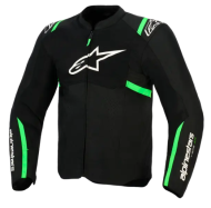 Υφασμάτινο μπουφάν μοτοσικλέτας ALPINESTARS T-SPS AIR V2 ΜΑΥΡΟ/ΦΘΟΡΟΠΡΑΣΙΝΟ