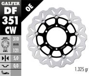 Πλωτό μπροστινό δίσκο φρένων Galfer WAVE FLOATING COMPLETE (C. ALU.) 310x5mm DF351CW