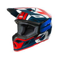 Cască motocross O'NEAL 3SERIES RIDE ALBASTRU/ALB/ROȘU V.26
