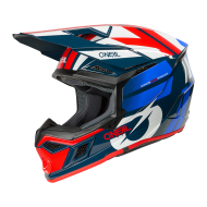 Cască motocross O'NEAL 3SERIES RIDE ALBASTRU/ALB/ROȘU V.26