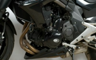 Dopuri de protecție R&G RACING Aero Crash Protectors Negre Kawasaki ER-6 N 12-16