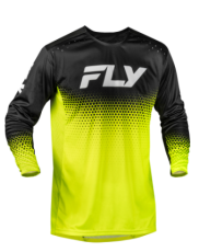 Kids motocross shirt FLY RACING Rayce Sonar - Hi-Vis/Black/White