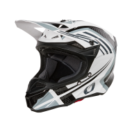 Casca motocross SERIA 5 POLIACRILIT SPIKE ALB/NEGRU V.25