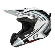 Casca motocross SERIA 5 POLIACRILIT SPIKE ALB/NEGRU V.25