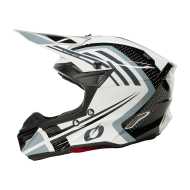 Casca motocross SERIA 5 POLIACRILIT SPIKE ALB/NEGRU V.25