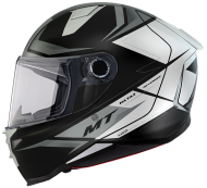 Helmet MT REVENGE 2 S HATAX B2 BLACK/GREY/WHITE GLOSS