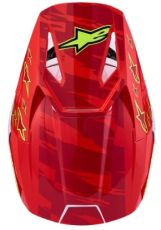 Cască motocross pentru copii ALPINESTARS SM3 FALCON ROȘU/ALB/ALBASTRU
