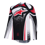 Motocross jersey Alpinestars TECHSTAR NOMUR BLACK/WHITE/RED
