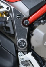 R&G RACING Frame Boot Guard Set 3 Pieces Black Ducati Multistrada 1200/1200 S