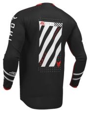 Motocross Jersey THOR LAUNCHMODE FUTURA BLK/RED