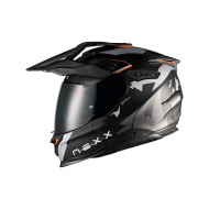 Cască de aventură NEXX Y.TRAVL PRIMAL BLACK GREY MATT