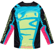 Motocross Jersey TROY LEE DESIGNS SSE Ultra Membrane Jersey - Black/Yellow