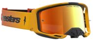Motocross goggles ALPINESTARS VISION 8 AMBER FIRE RED BLK MIRROR-RED